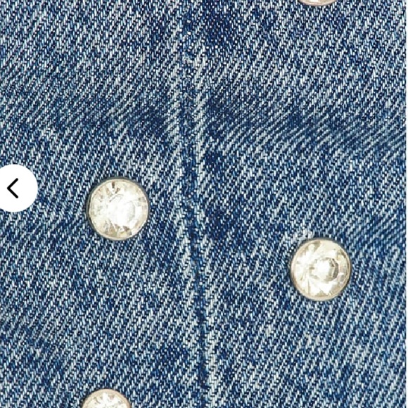 Show Me Your Mumu Shania Denim and Rhinestone Top - Picture 4 of 4
